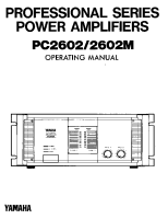 Yamaha PC-2602-M - Owners Manual 
